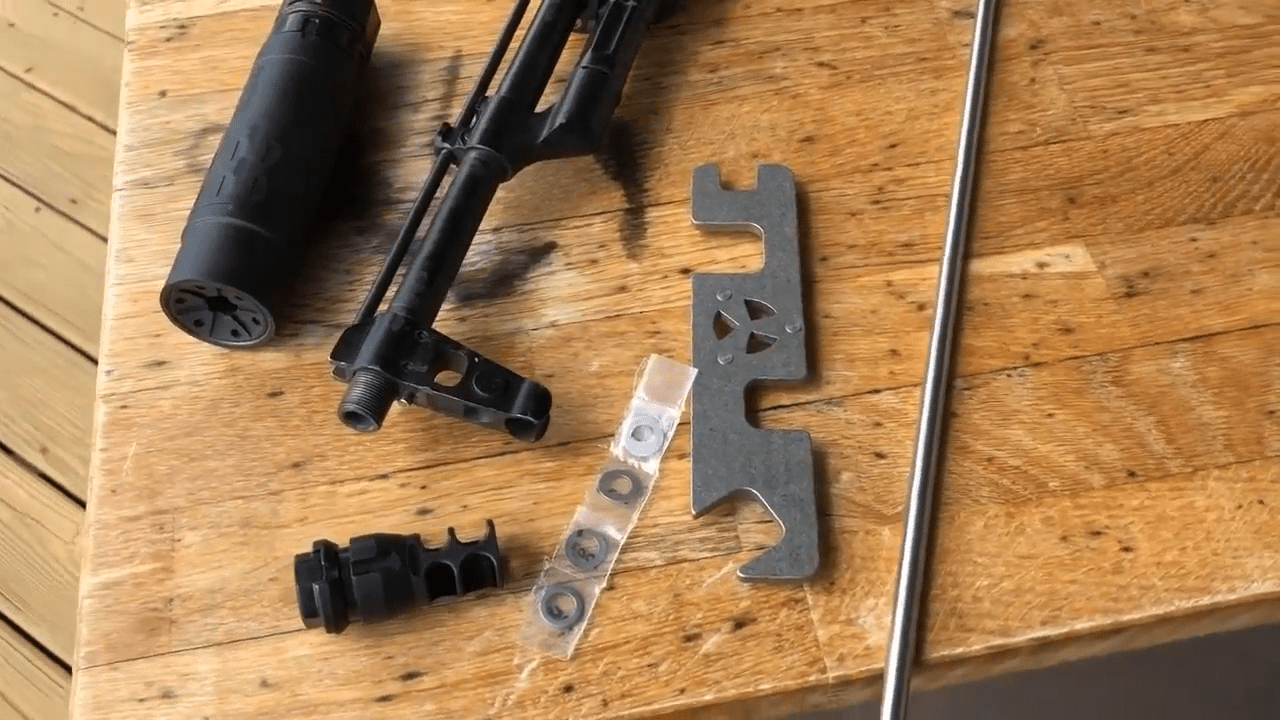 opplanet jmac customs facemount muzzle device installation video
