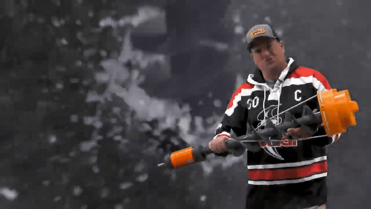 opplanet k drill auger electric ice drill video