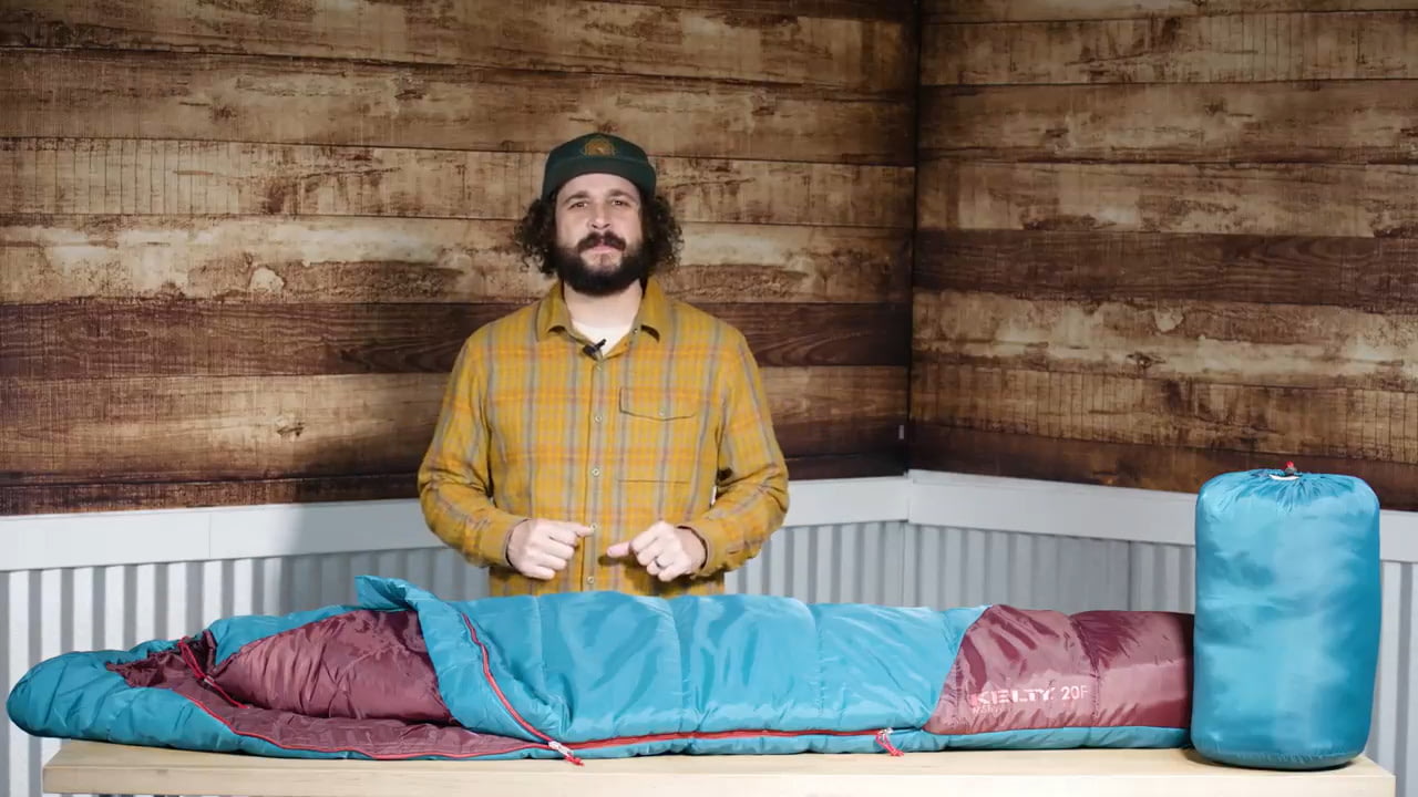 opplanet kelty kids mistral sleeping bag video