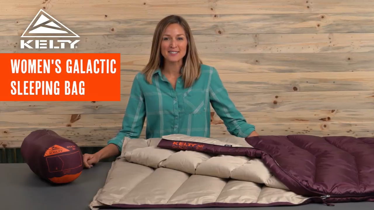 opplanet kelty womens galactic sleeping bag video