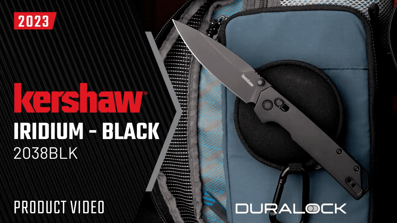 opplanet kershaw iridium black model 2038blk video
