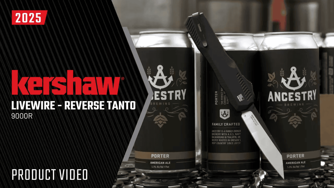 opplanet kershaw livewire reverse tanto 9000r video