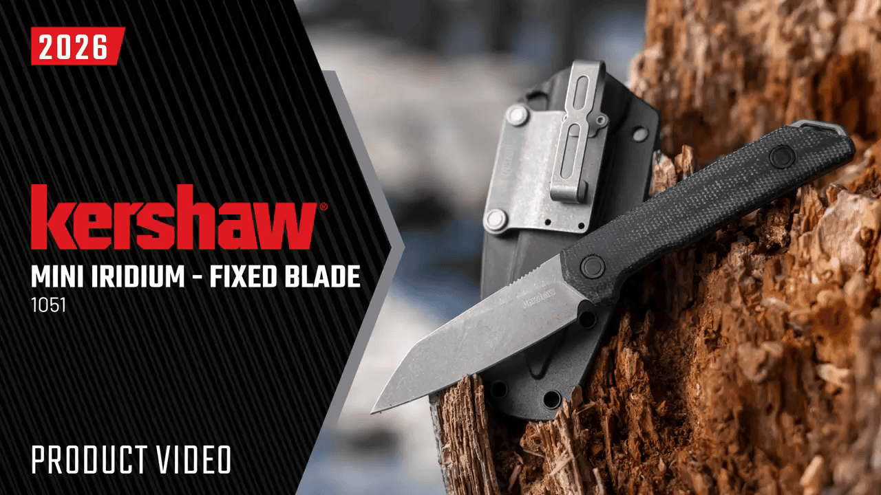 opplanet kershaw mini iridium fixed blade 1051 video