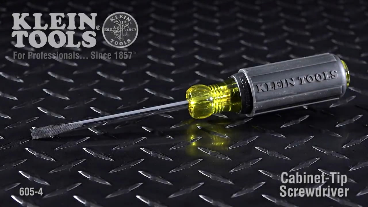 opplanet klein tools 1 4 cabinet tip screwdriver 4 shank video
