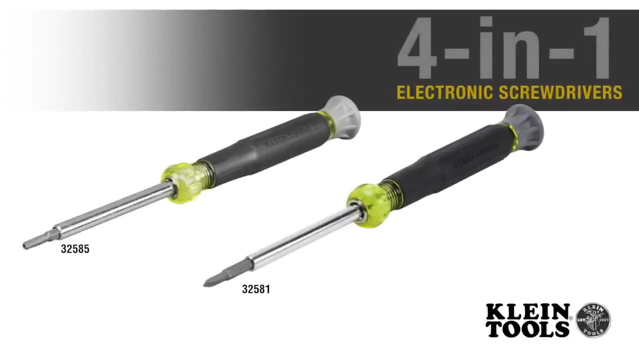 opplanet klein tools 4 in 1 electronics screwdrivers video
