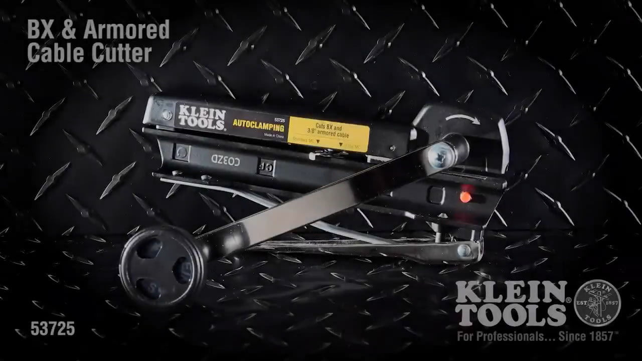 opplanet klein tools bx and armored cable cutter video