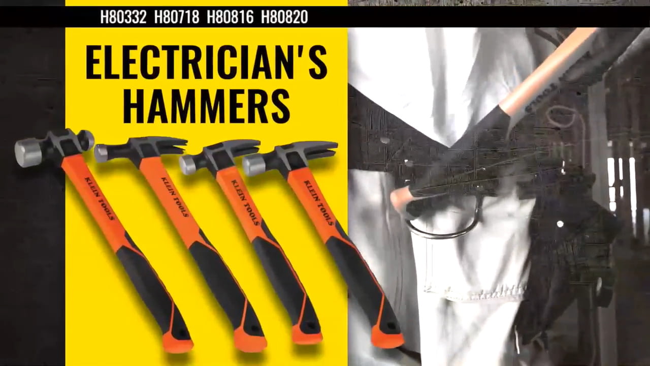 opplanet klein tools electricians hammers video