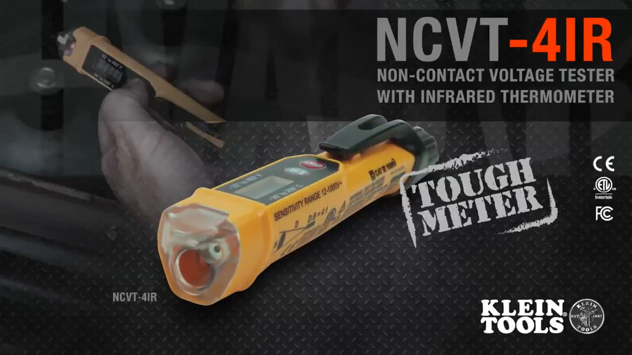 opplanet klein tools non contact voltage tester w infrared thermometer video