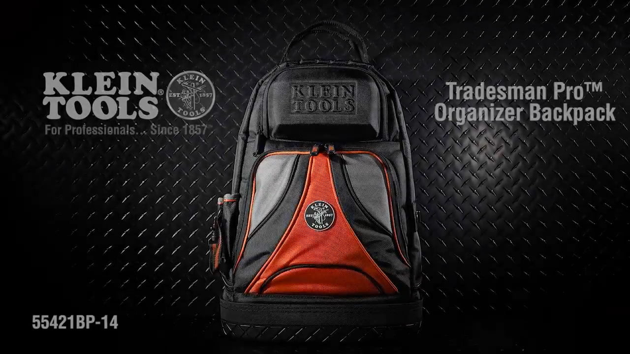 opplanet klein tools tradesman pro backpack video