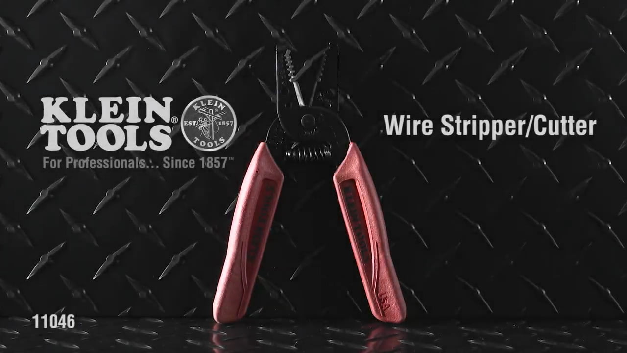 opplanet klein tools wire stripper cutter 16 26 awg stranded video