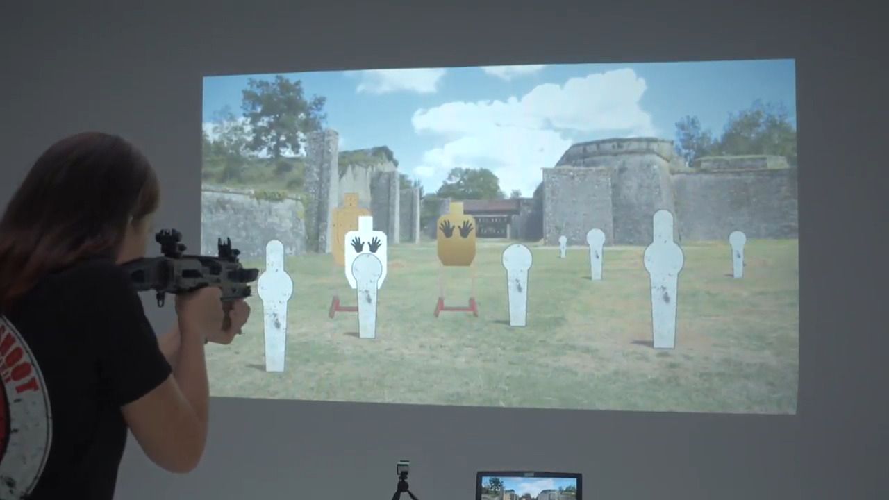 opplanet laser ammo smokeless range system open range video