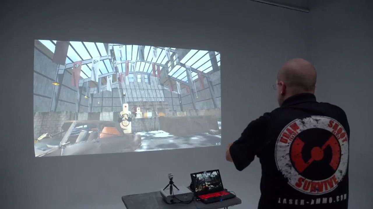 opplanet laser ammo smokeless range system tactical targets video