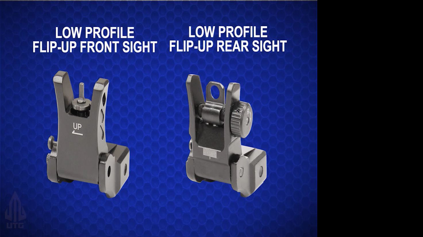 opplanet leapers utg low profile flip up iron sights video