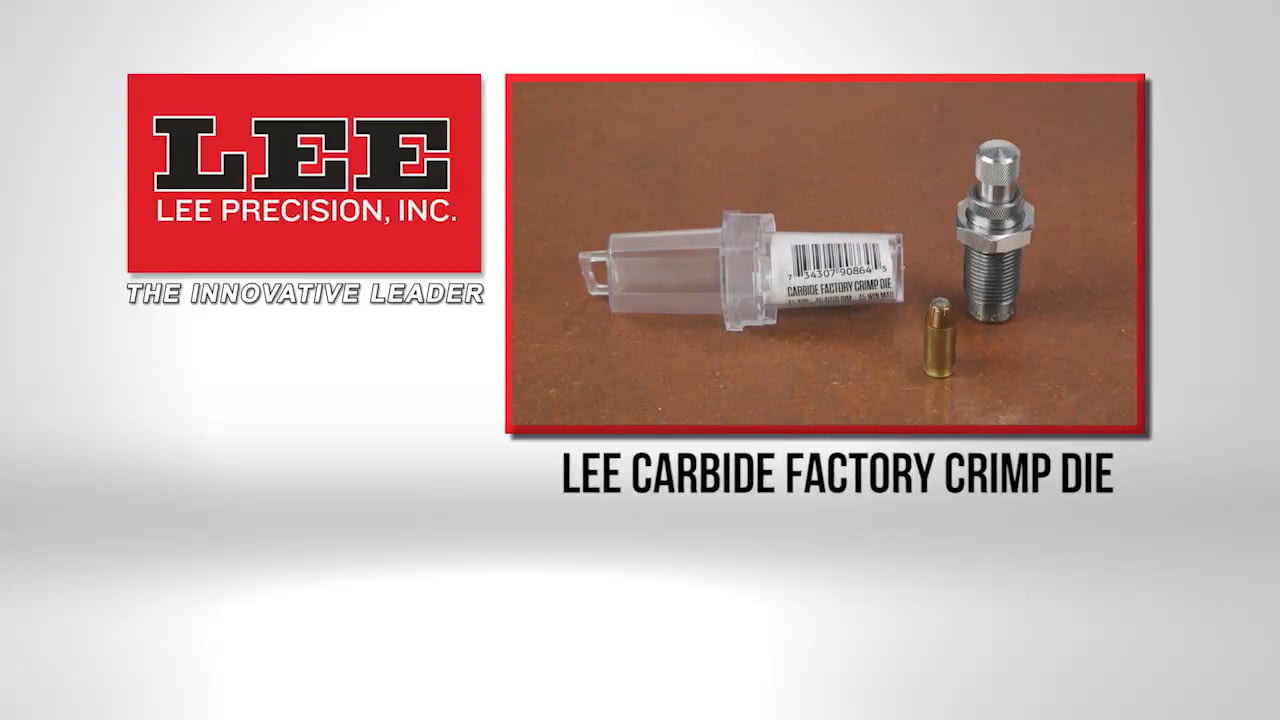 opplanet lee carbide factory crimp die video