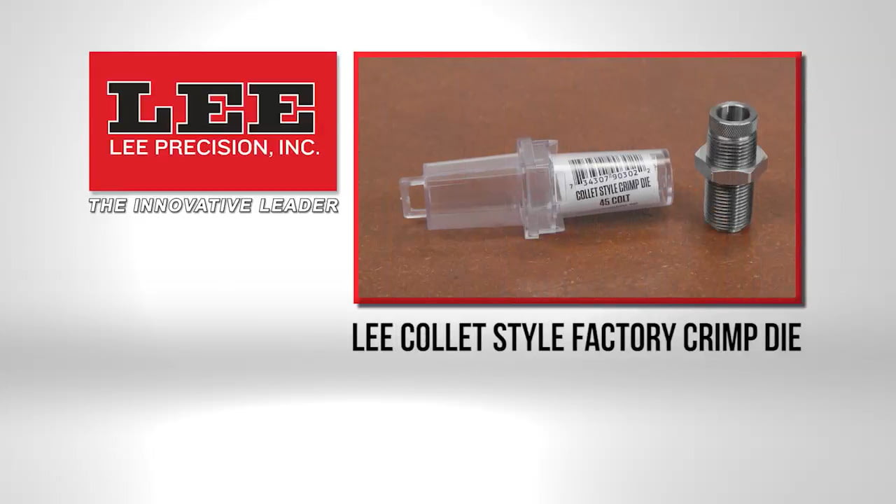 opplanet lee collet style factory crimp die video