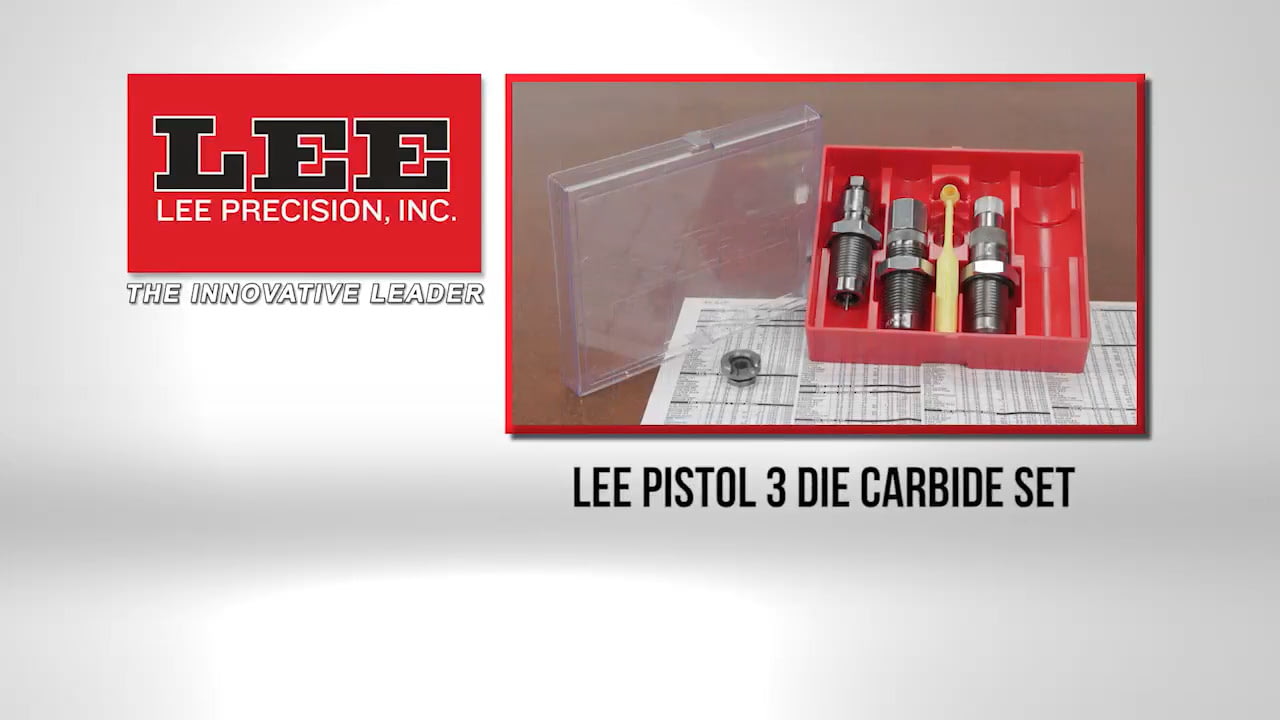 opplanet lee pistol 3 die carbide set video