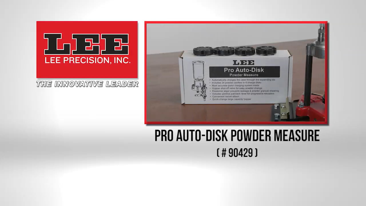 opplanet lee pro auto disk powder measure video