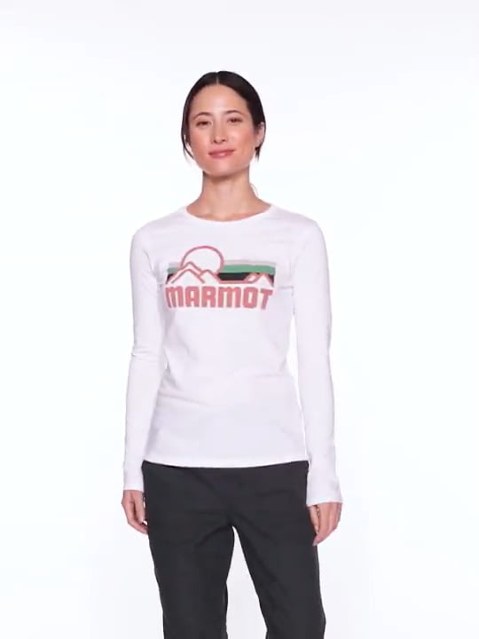 opplanet marmot coastal tee long sleeve womens video