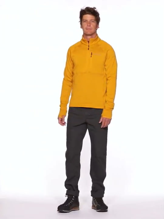 opplanet marmot olden polartec 1 2 zip mens video