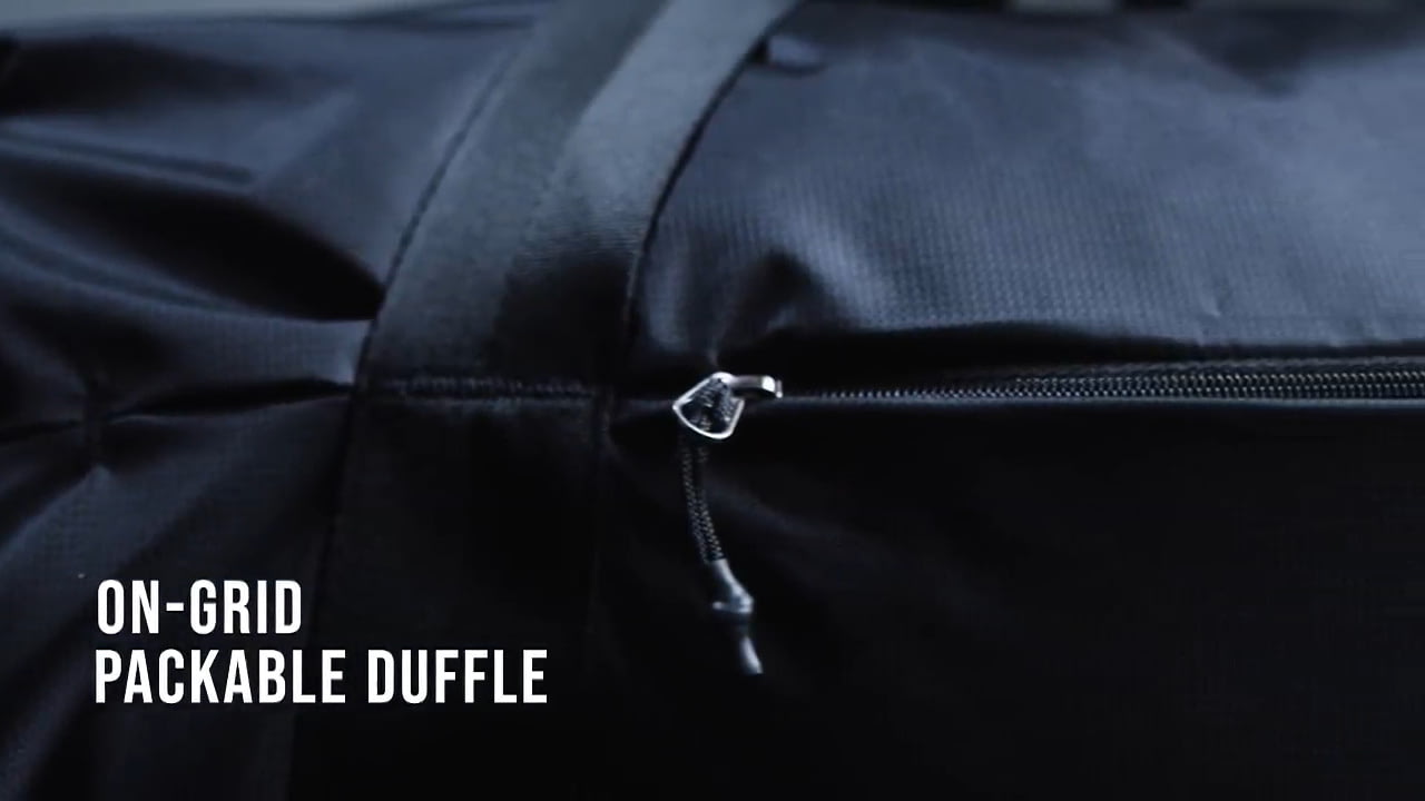 opplanet matador on grid packable duffle product demo video