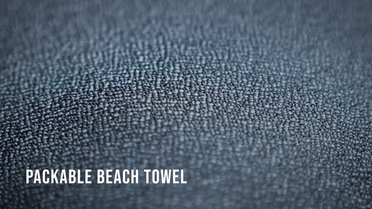 opplanet matador x volcom packable beach towel demo video