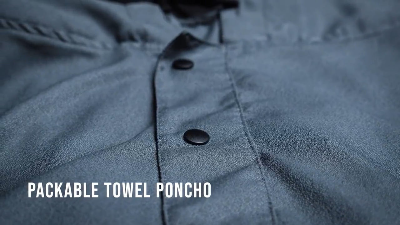 opplanet matador x volcom packable towel poncho demo video