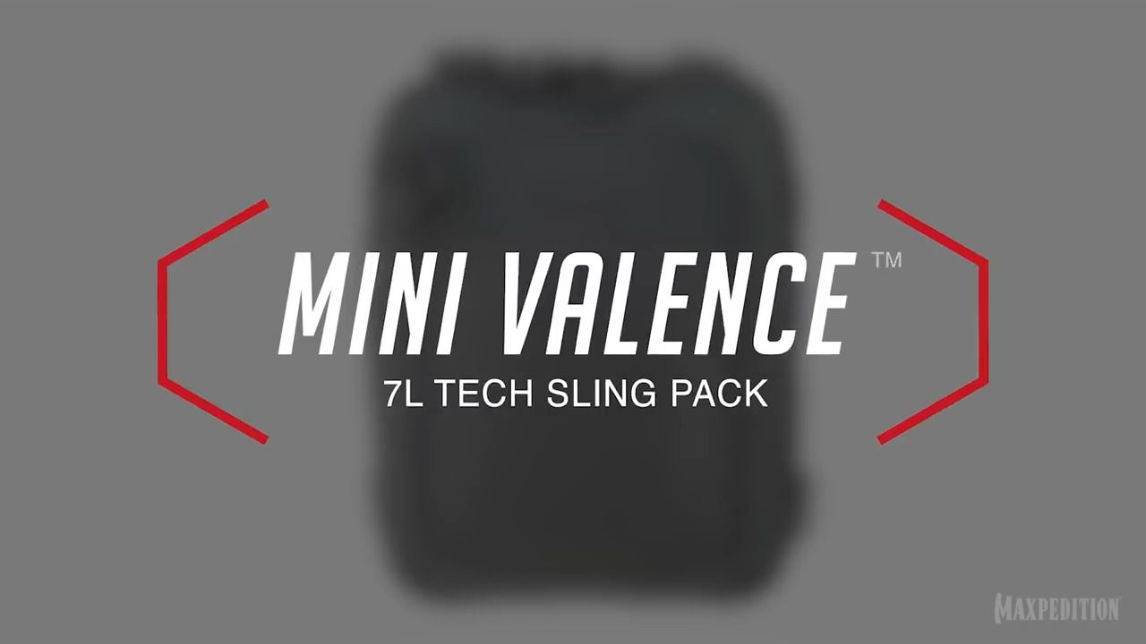 opplanet maxpedition mini valence tech sling pack 7l video