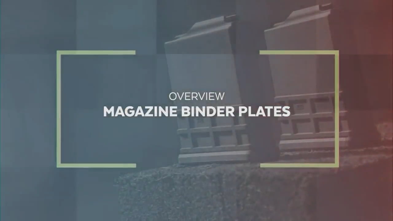 opplanet mdt the difference between magazine with binder plate and without binder plate video