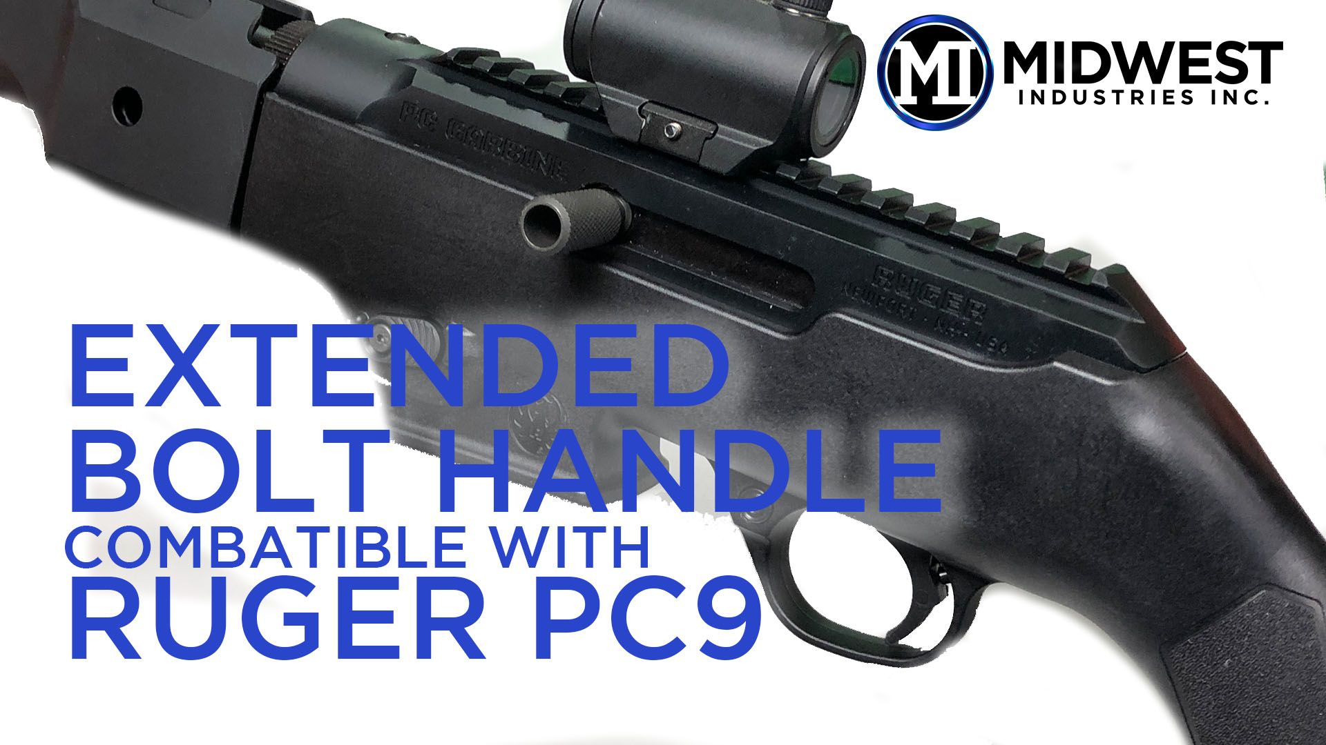 opplanet midwest industries pc9 extended bolt handle video
