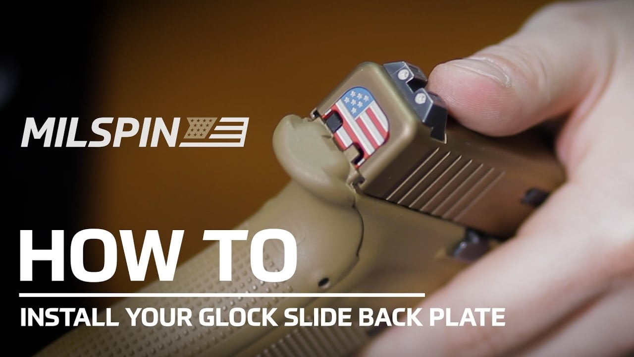 opplanet milspin how to install a glock slide back plate video