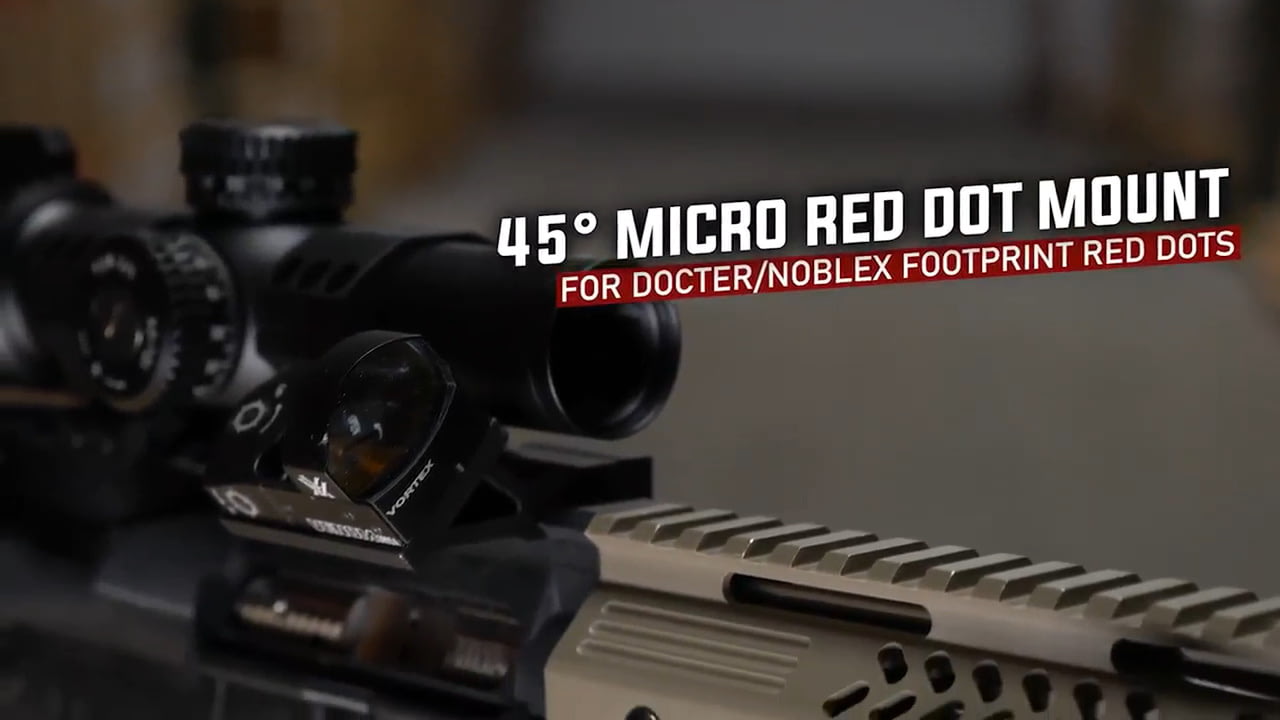 opplanet monstrum 45 degree micro red dot picatinny mount for docter noblex footprint red dots video