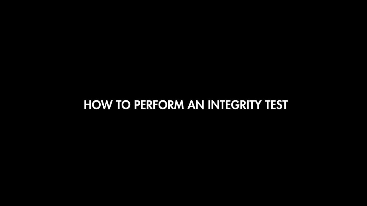 opplanet msr guardian purifier performing the integrity test video