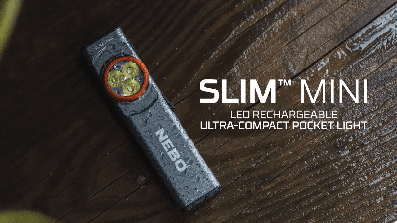 opplanet nebo slim mini ultra compact led flashlight video