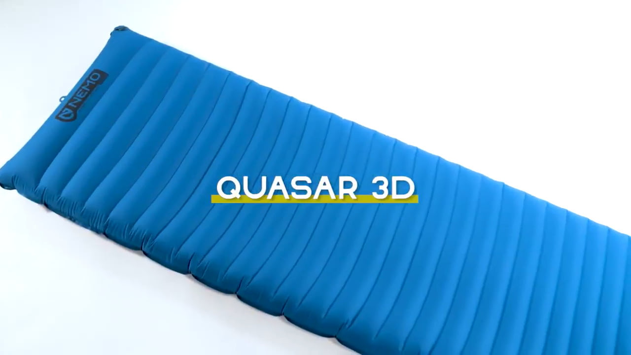 opplanet nemo quasar 3d body mapped sleeping pad video