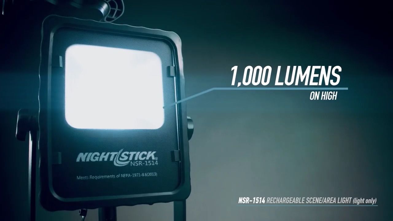 opplanet nightstick nsr 1514 rechargeable scene area light video