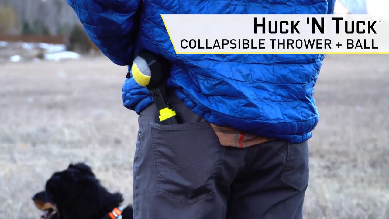 opplanet nite ize huck n tuck collapsible thrower plus ball video