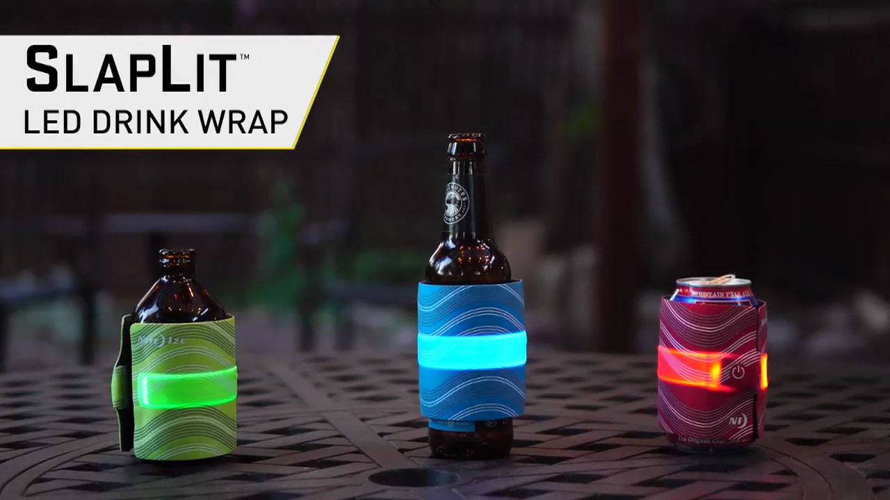 opplanet nite ize slaplit led drink wrap video