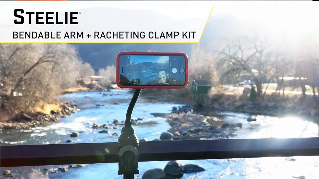 opplanet nite ize steelie bendable arm plus ratcheting clamp kit video