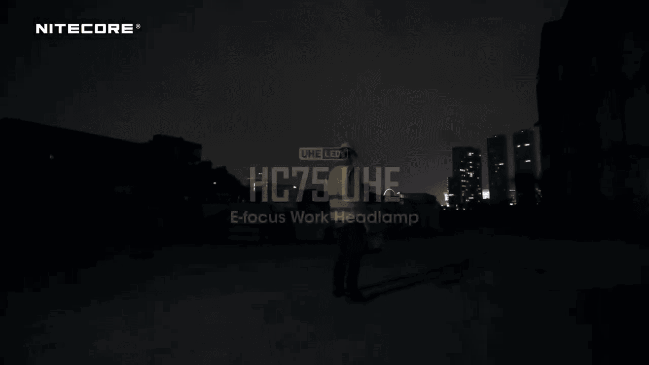 opplanet nitecore hc75 uhe e focus work headlamp video