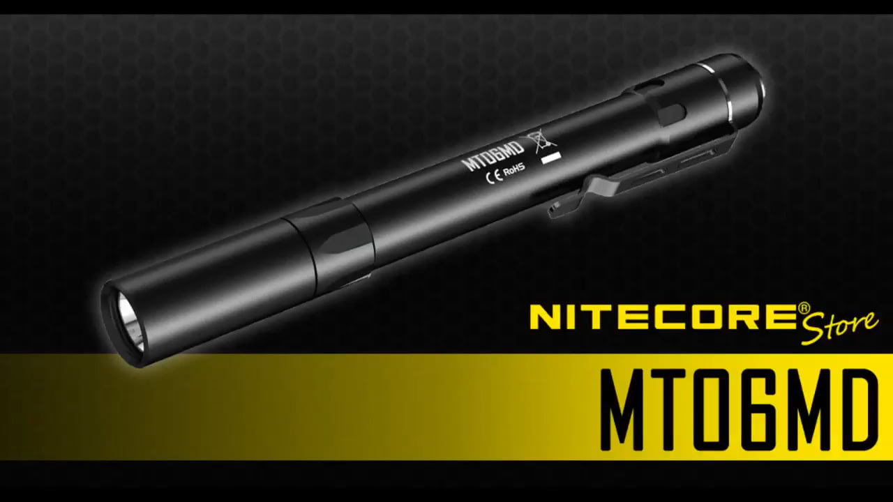 opplanet nitecore mt06md 180 lumen nichia 219b led medical penlight mt06 upgrade video