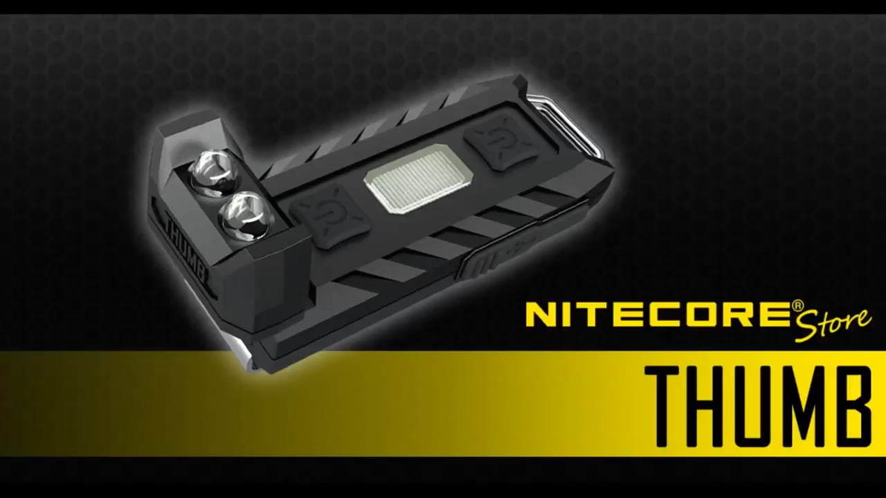 opplanet nitecore thumb 85 lumen tiltable keychain light video
