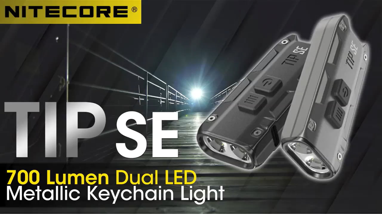 opplanet nitecore tip se 700 lumen keychain flashlight video