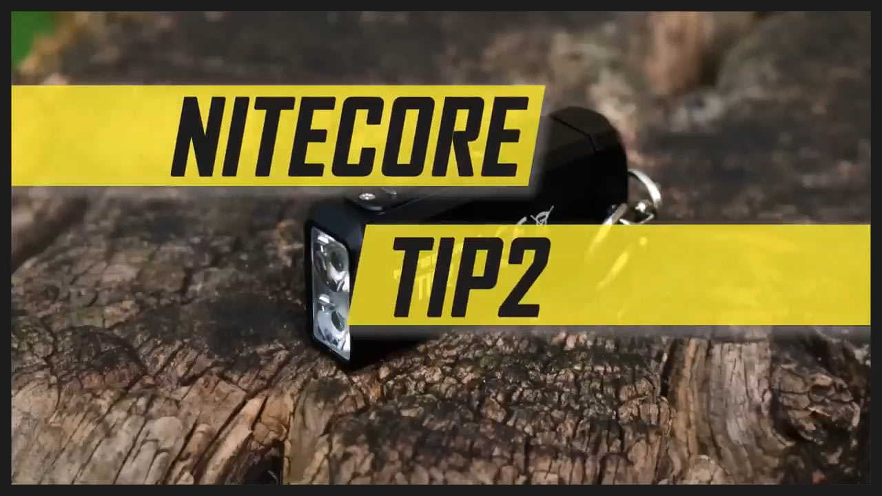opplanet nitecore tip2 720 lumen usb rechargeable keychain flashlight video
