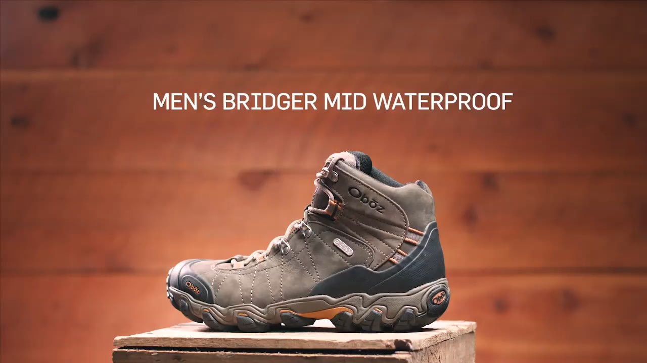 opplanet oboz bridger mid b dry mens video