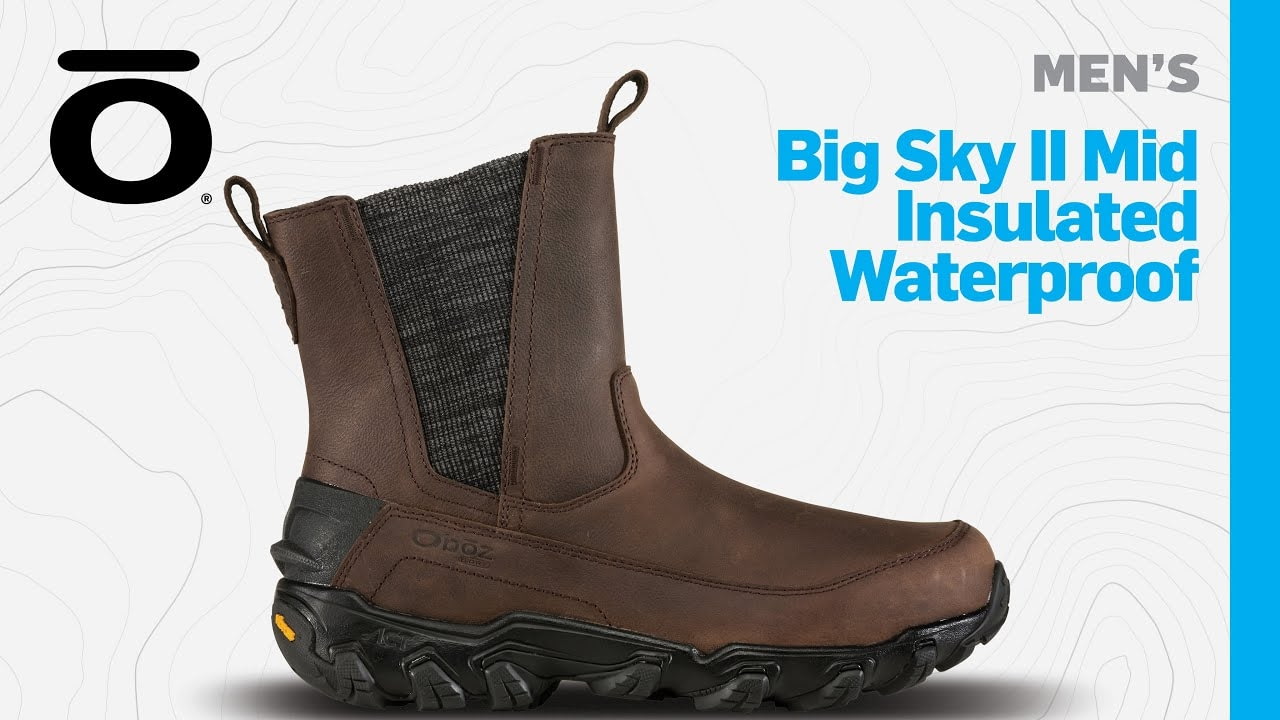 opplanet oboz mens big sky ii mid insulated waterproof video