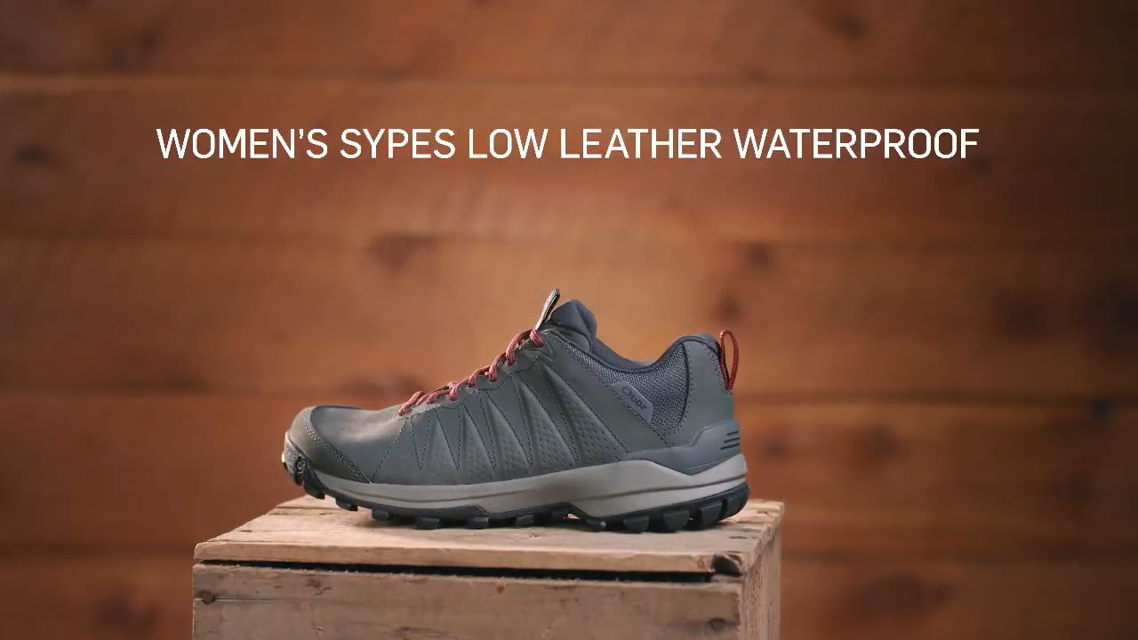 opplanet oboz sypes low leather b dry womens hiking shoes video