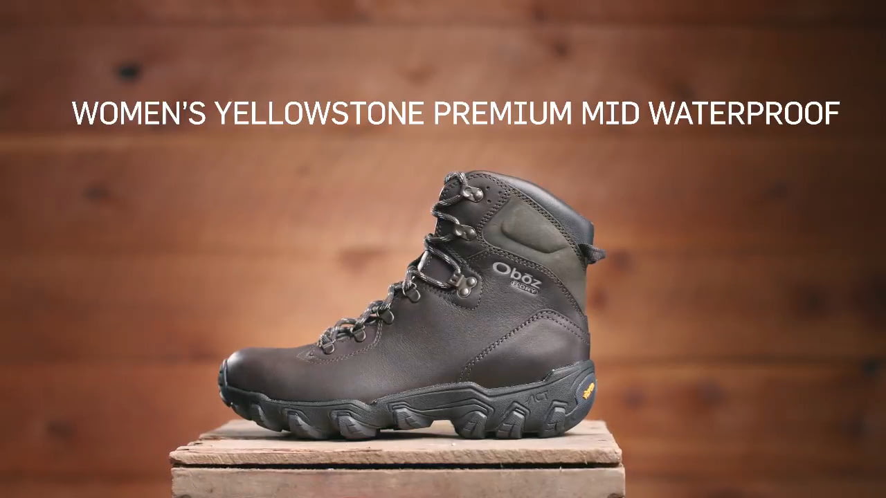 opplanet oboz yellowstone premium mid b dry womens video