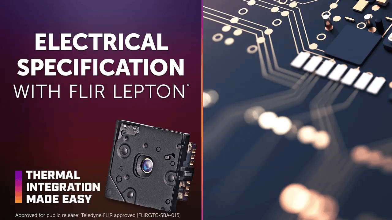 opplanet overview of electrical specifications for the flir lepton video