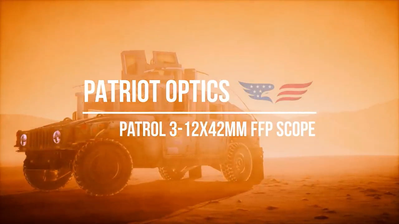 opplanet patriot optics patrol 3 12x42 ffp rifle scope video