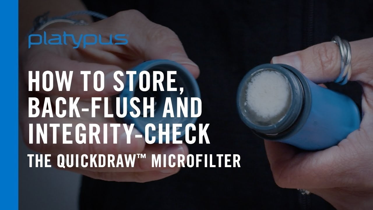 opplanet platypus quickdraw microfilter how to store back flush and perform an integrity check video
